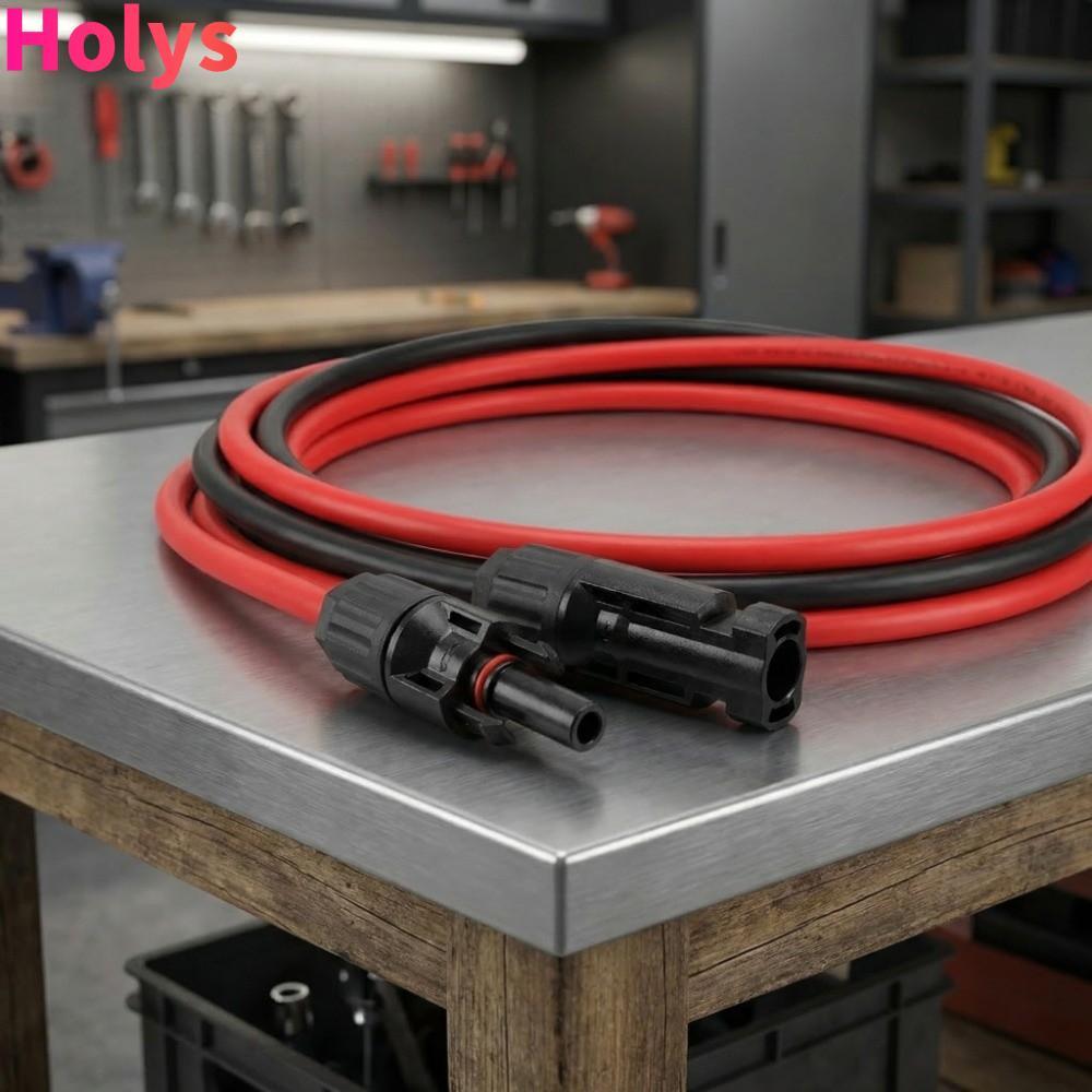 Cáp HOLYS, Cho Đầu Nối MC4 Cáp PV Chiều Dài 1m, Dễ Dàng Kết Nối Chịu Được Thời Tiết 2.5mm2 Chuyên Dụ