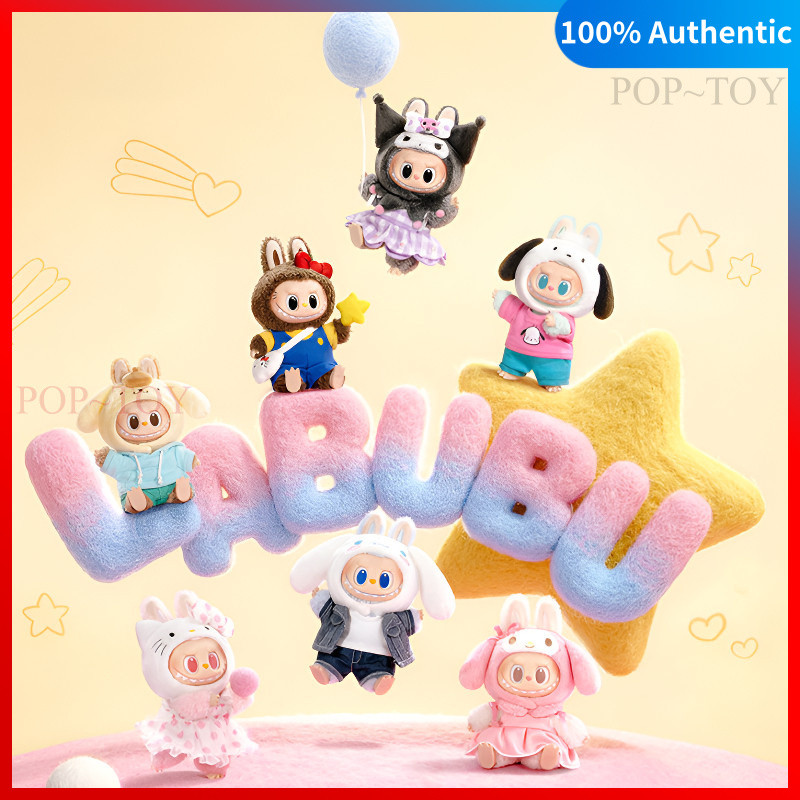 POPMART THE MONSTERS × Sanrio Characters Series Vinyl plush pendant pop mart labubu blind box collec