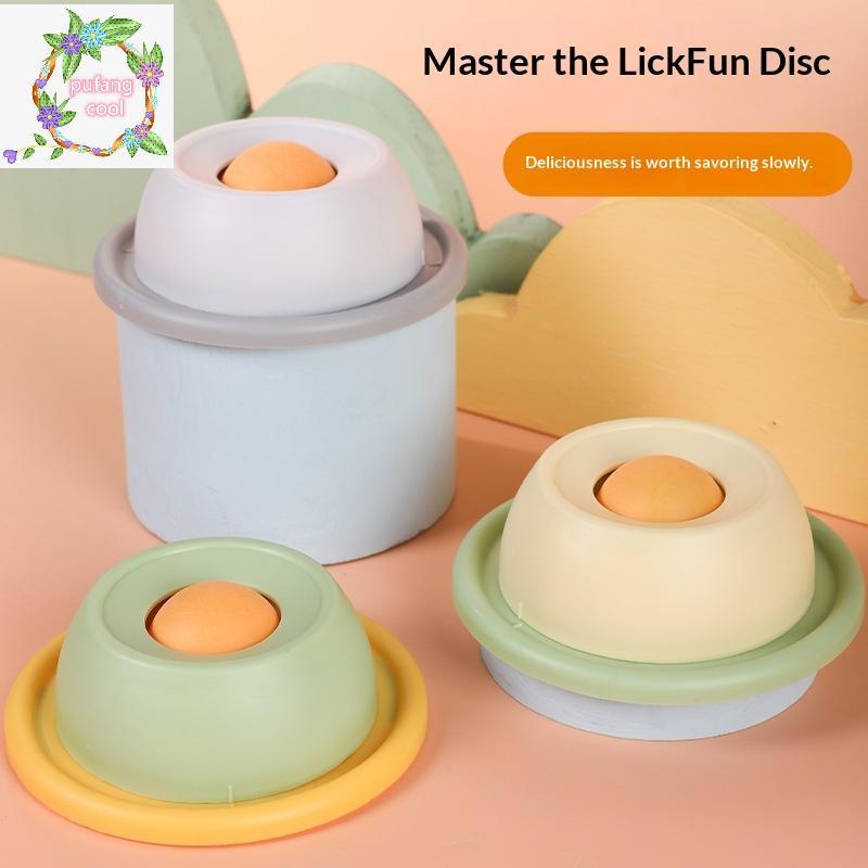 PUCOOL Pet Li Mat Sữa Chua Liing Tấm Ăn Chậm Cho Chó Mèo - Bát Sna Tương Tác Thúc Đẩy Sức Khỏe Nha K