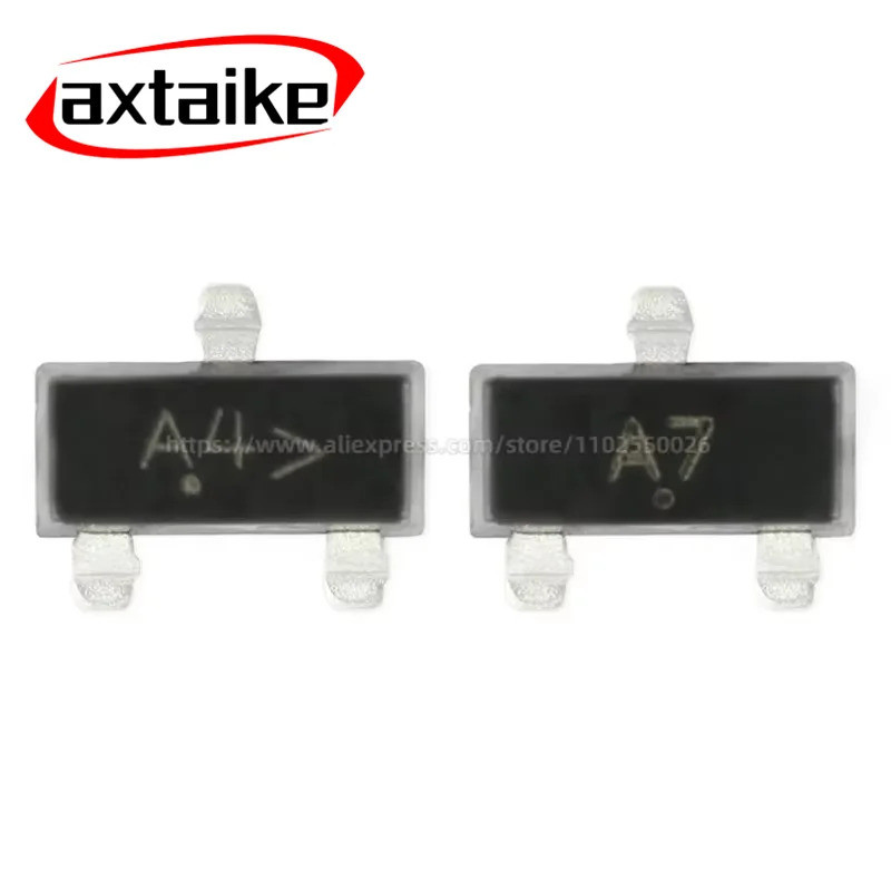 100 CÁI BAW56 BAV70 BAV99 A1 A4 A7 SOT-23 A1W A4W A7W SMD Diode 85V 70V 200mA Diode Chuyển mạch Tran