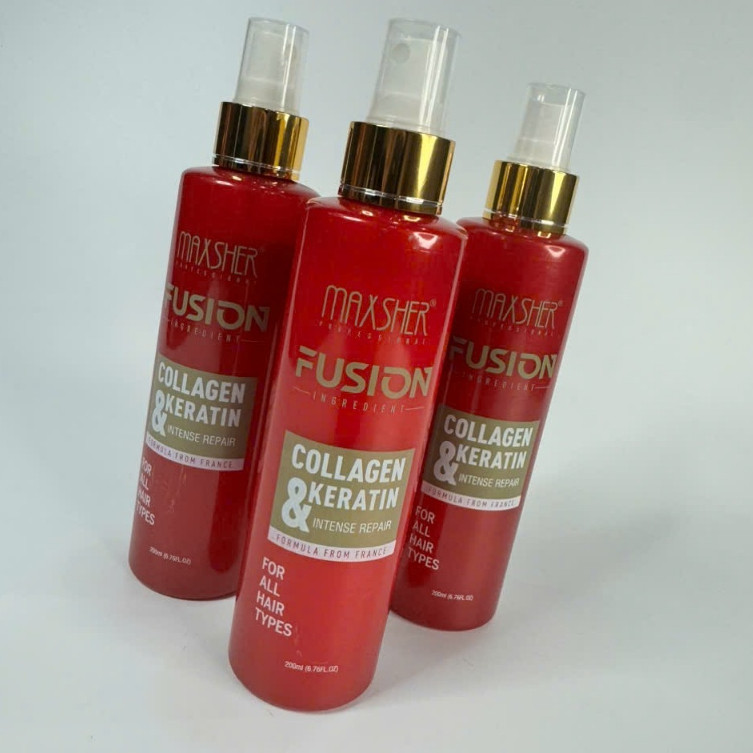 Xịt dưỡng tóc Maxsher Professional Fusion Collagen & Keratin Intense Repair 200ml. XI MA45 ..