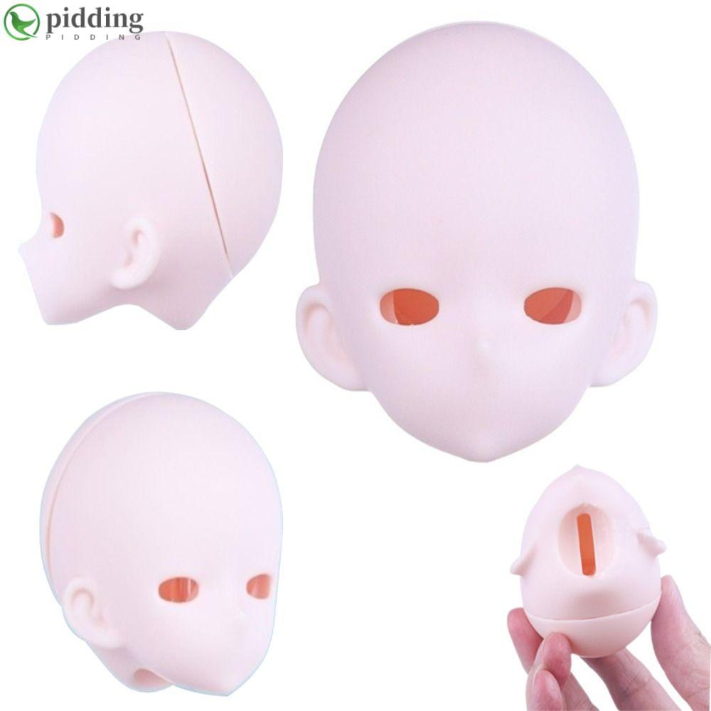 PIDDING 1 / 4 BJD Anime Headsculpt, Da Trắng Anime-Style Bjd Baby Head, Bjd Phụ Kiện Có Thể Mở PVC B