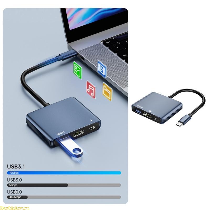 USB C To  1.4 Adapters Featuring 8K 60Hz Resolution HDTV 4K Output PD Charging