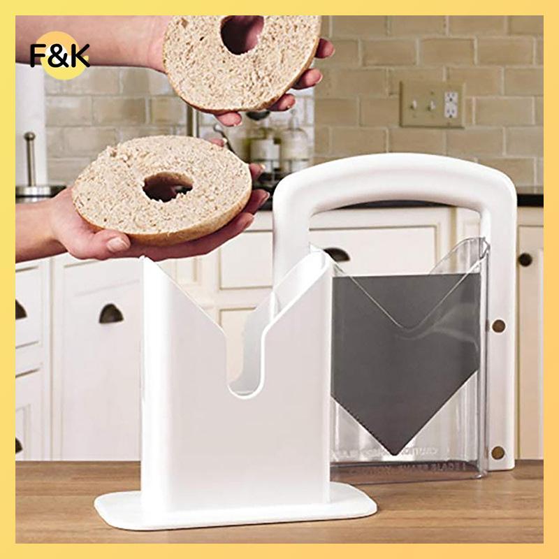 F & K 2023 Máy thái lát đa năng Oril Bagel mới bằng thép không gỉ de Bread Cake Buns Máy cắt bánh mì