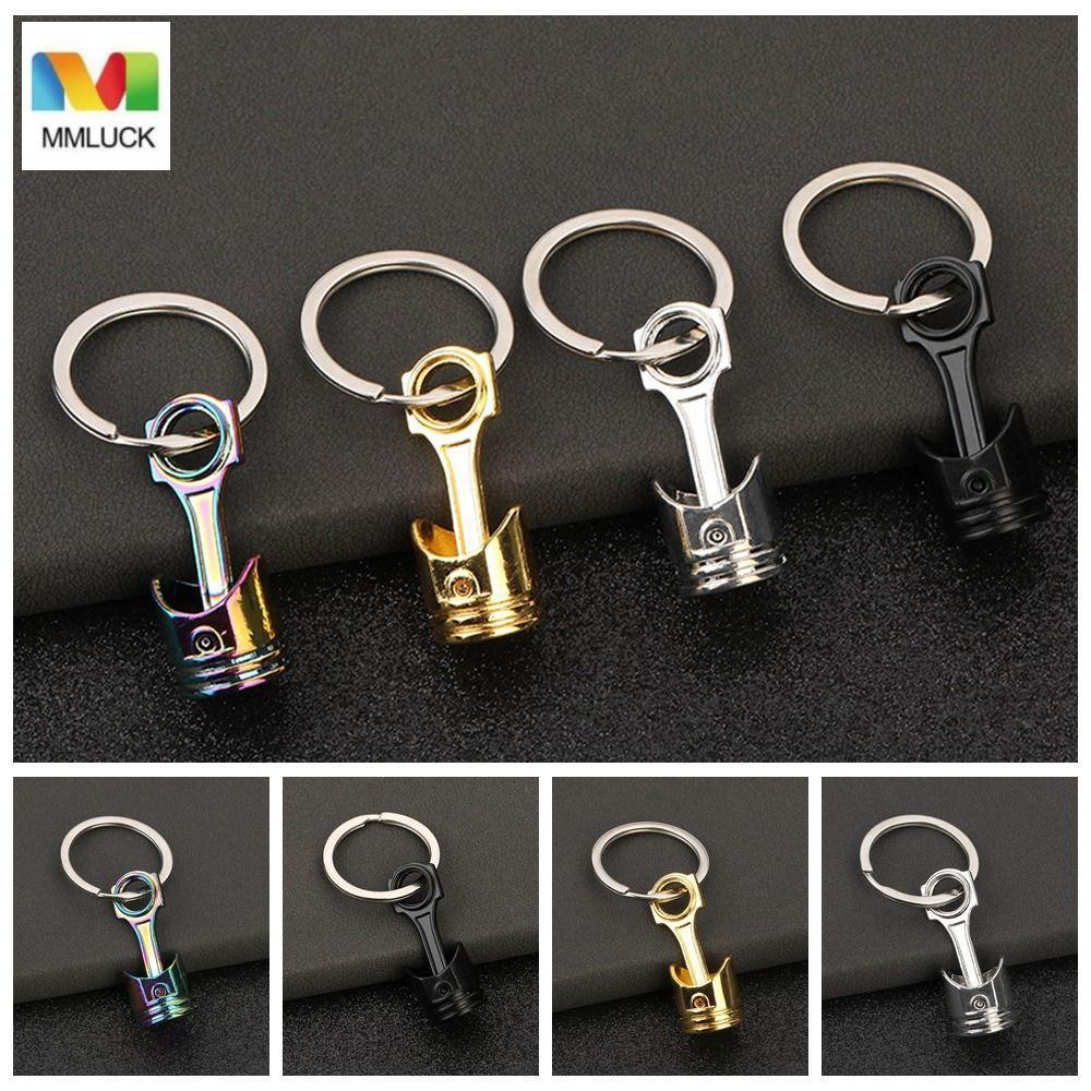 MMLUCK Động Cơ Ô Tô Piston Móc Khóa, Phụ Kiện Xe Mini Piston Mẫu Móc Khóa, Cá Tính INS Hợp Kim Móc K