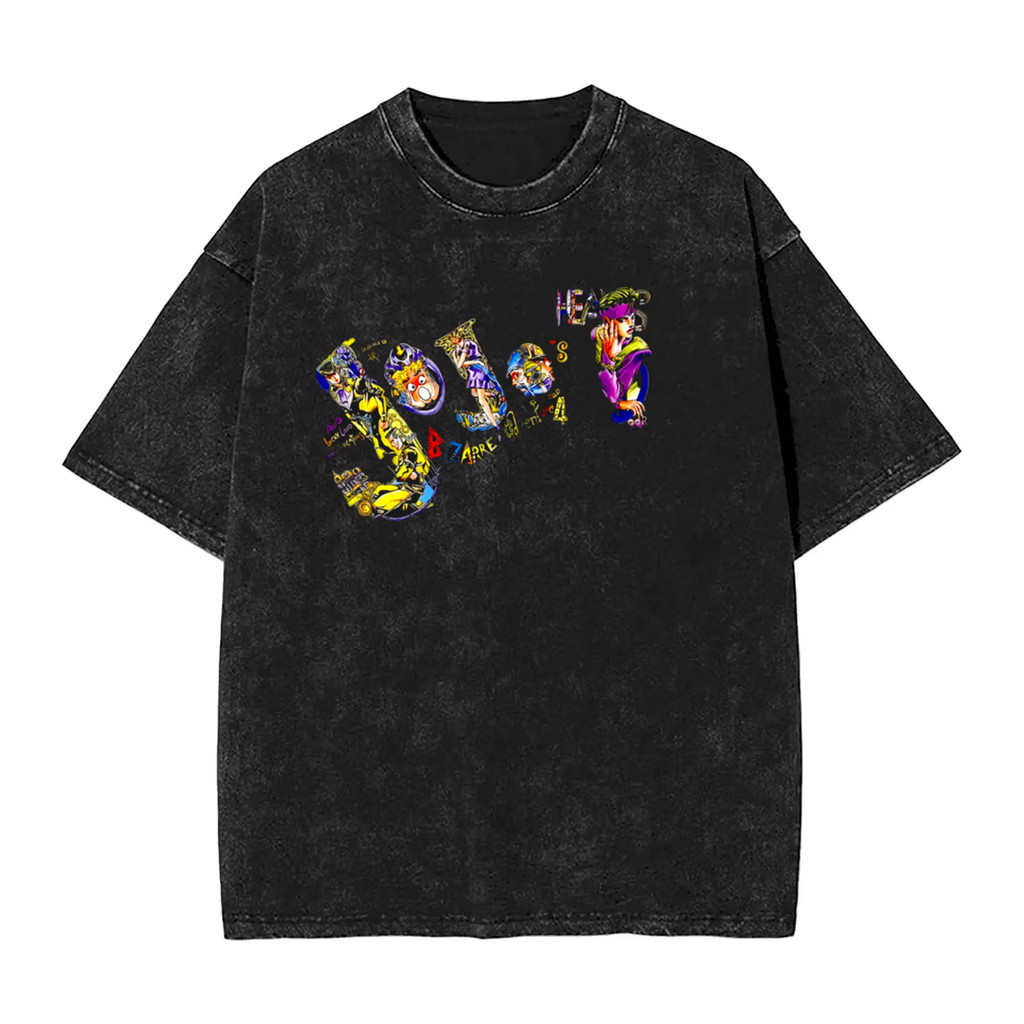 Áo thun ngắn tay nam JoJo's Bizarre Adventure Steel Ball Run, chất liệu cotton 100%