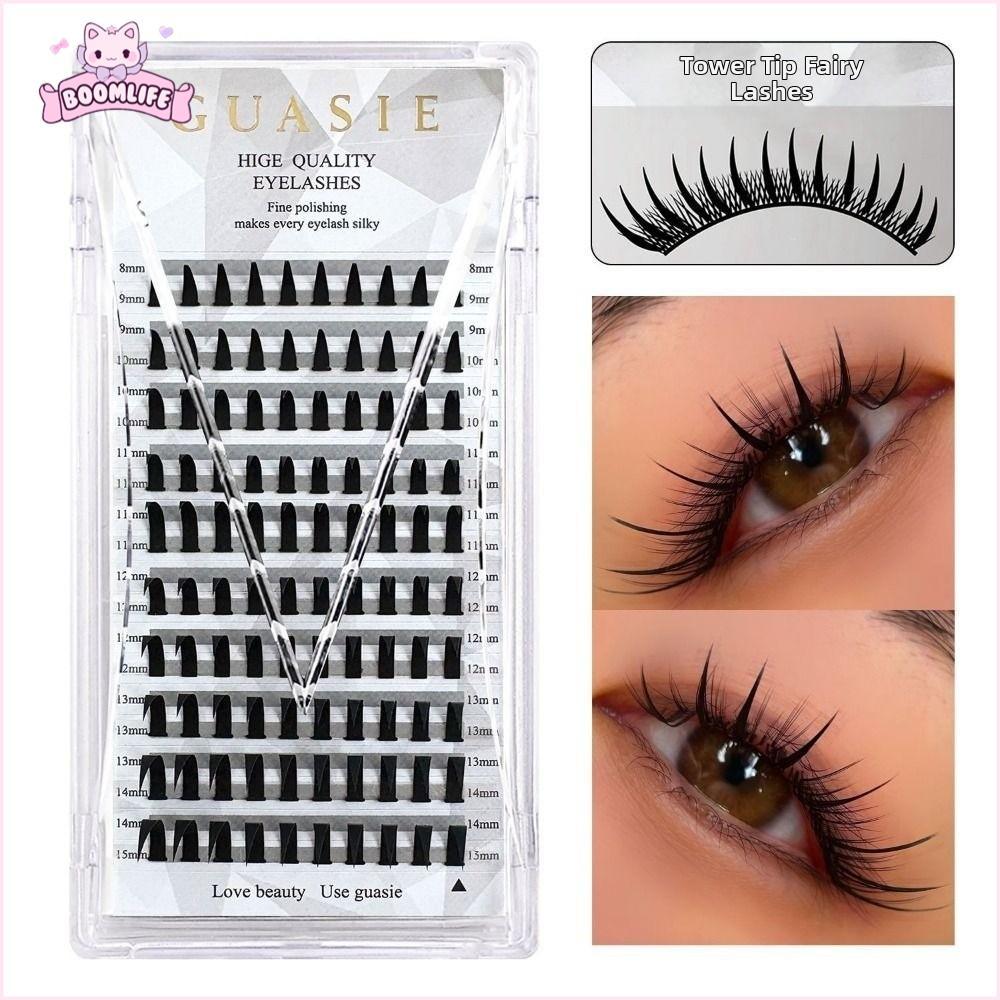 Cụm lông mi BOOMLIFE, Baddie Anime Volume Spiky Manga Cụm lông mi, 10 hàng Handmade C Curl 8-15mm Cụ