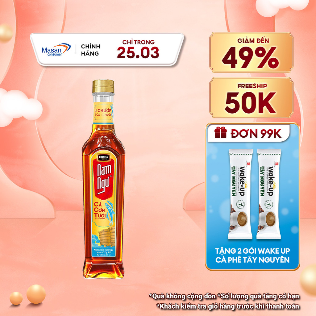 [LS][Chọn loại] Nước Mắm Nam Ngư Cá Cơm Tươi Chai Thủy Tinh 500ml
