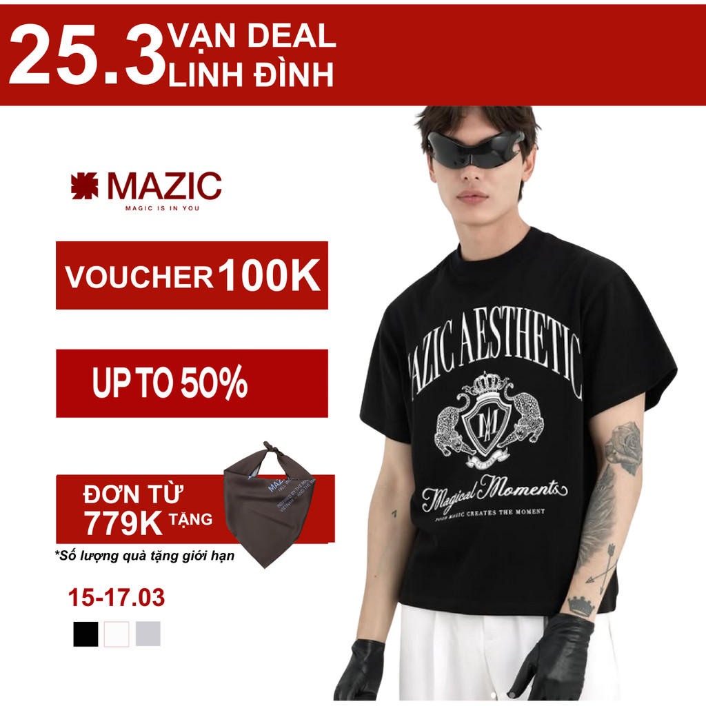 AT07 - "MAZIC" ÁO THUN AESTHETIC CLASSY FORM BOXY