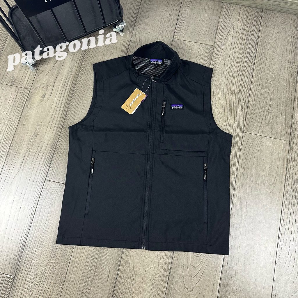 EAER Patagonia Windproof casual hiking and fishing vest, sports cardigan, stand-up collar vest jacke