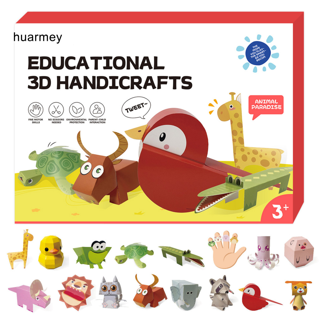 HUARMEY Kids Origami Book DIY Origami Kit 3d Handmade Origami Paper Craft Kit dành cho trẻ em – DIY 