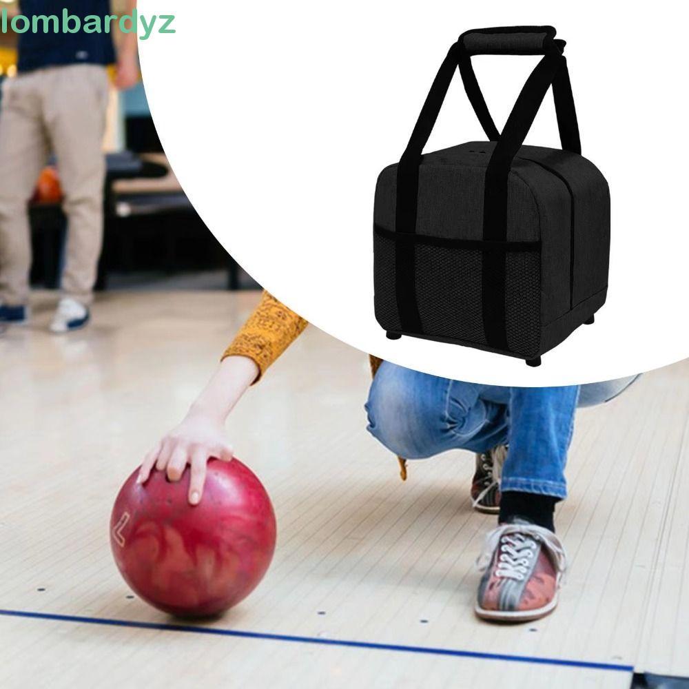 Túi Bóng Bowling LOMBARD, Có Đệm Túi Bảo Quản Túi Bowling Đơn, Túi Xách Chống Sốc Bền Đẹp Giá Đỡ Bón