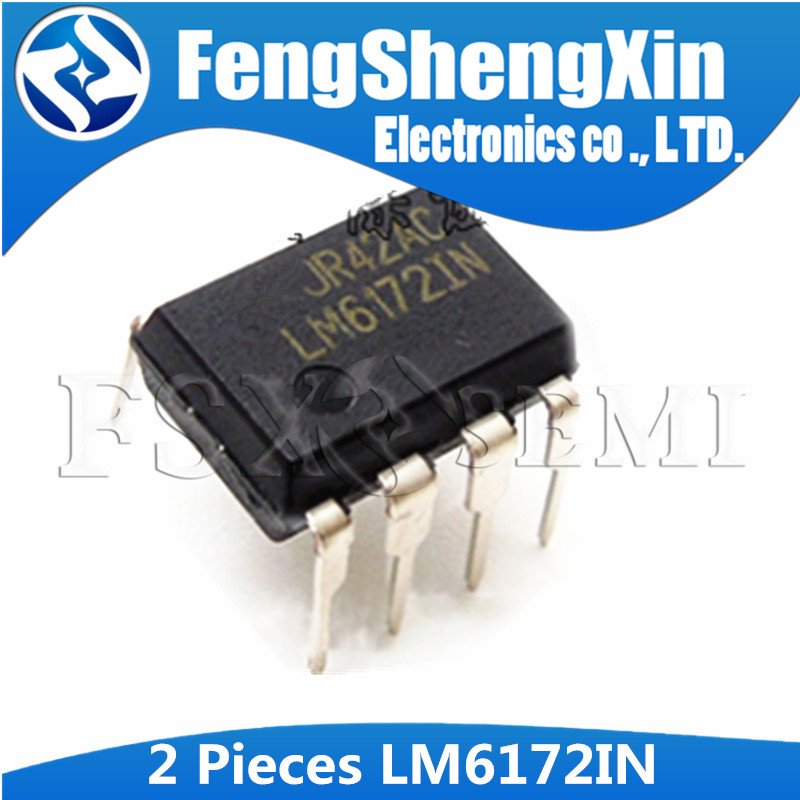 2 CÁI LM6172IN DIP8 LM6172 DIP LM6172I DIP-8 IC khuếch đại hoạt động kép