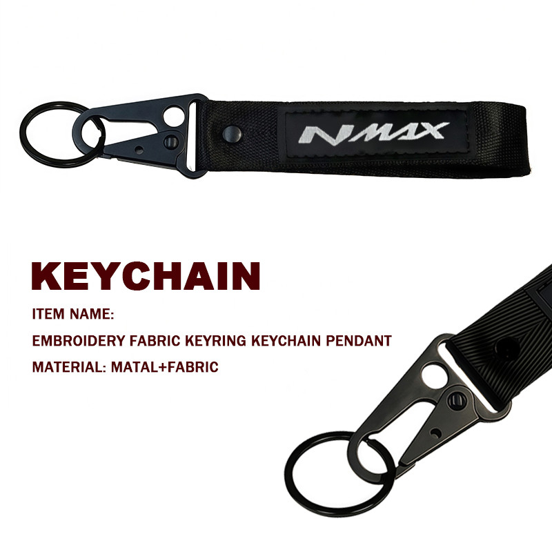 Phụ Kiện Cho YAMAHA NMAX 160 150 125 NMAX155 NMAXv3 Thêu Móc Khóa Móc Chìa Khóa Mặt Dây Chuyền