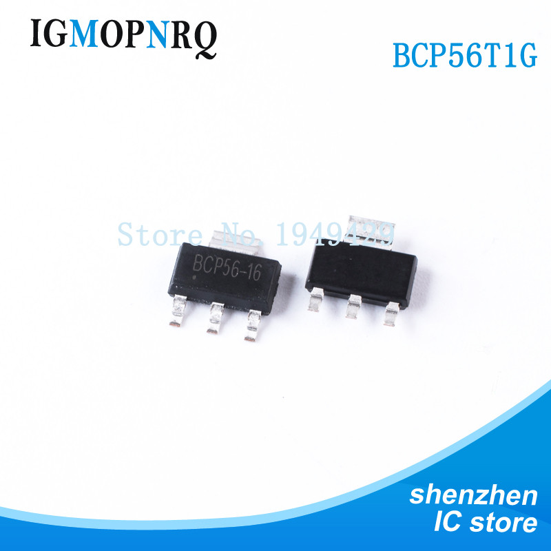 10 CHIẾC BCP56T1G SOT223 BCP56 Bóng bán dẫn nối lưỡng cực (BJT) 1A 100V NPN mới