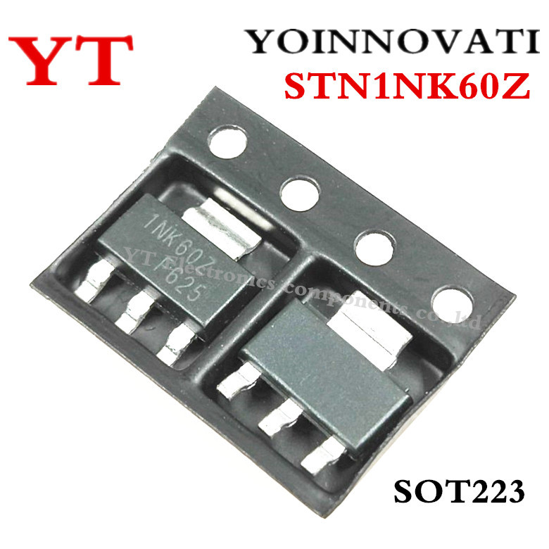 100 Cái / lốc STN1NK60Z 1NK60Z MOSFET N-CH 600V 300MA SOT223 IC chất lượng tốt nhất