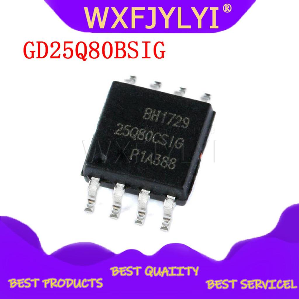10 Cái / lốc GD25Q80BSIG 25Q80BSIG GD25Q80 25Q80 bộ nhớ mới nguyên bản