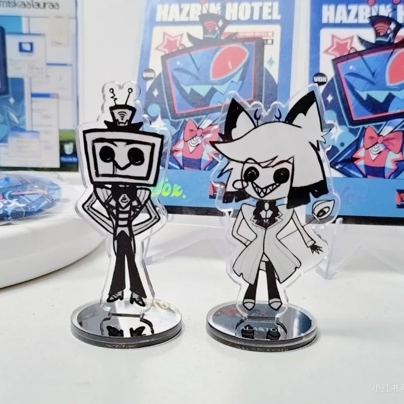 Standee Anime Hazbin Hotel Alastor Vox Mô hình Mica Trang trí bàn học Figure Hazbin Hotel Quà tặng F