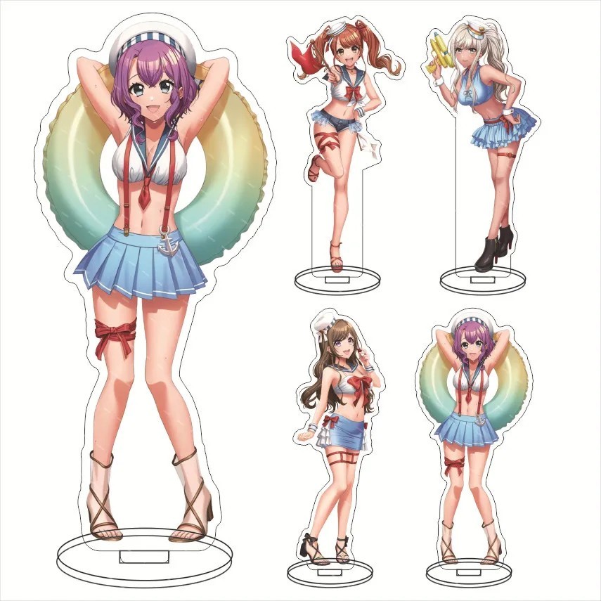 Standee D4DJ Groovy Mix Happy Around mô hình mica anime trang trí bàn học quà tặng Figure Summer Poo