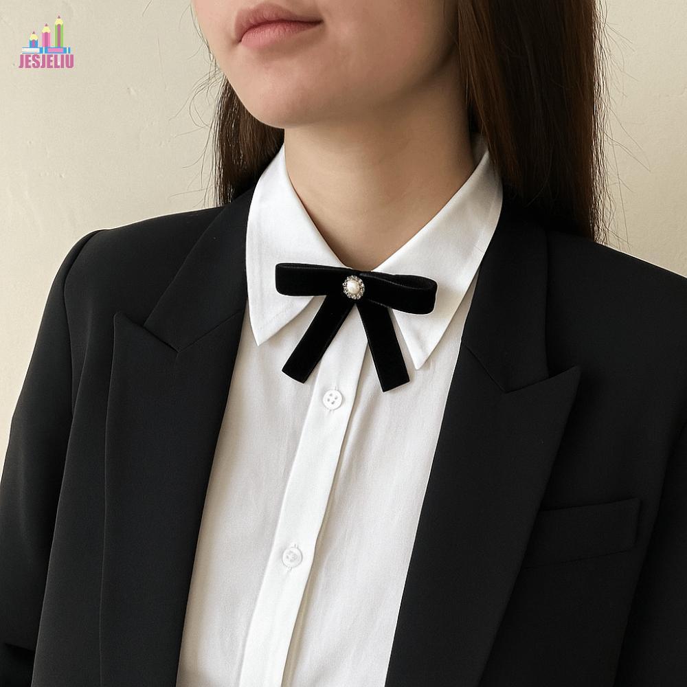 JESJELIU Nơ Cài Áo Đen - Dành Cho Nhận Thức Ung Thư Vú và Đám Tang