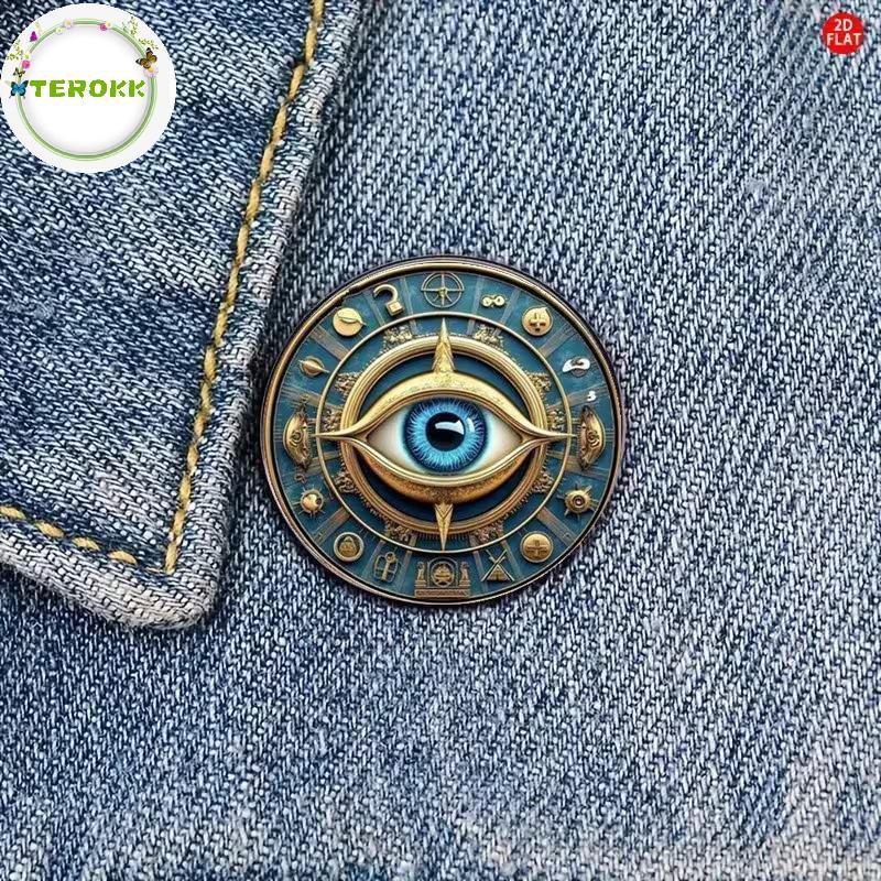 TEROKK Trâm Cài Retro Devil's Eye - Phù Hợp Nam và Nữ