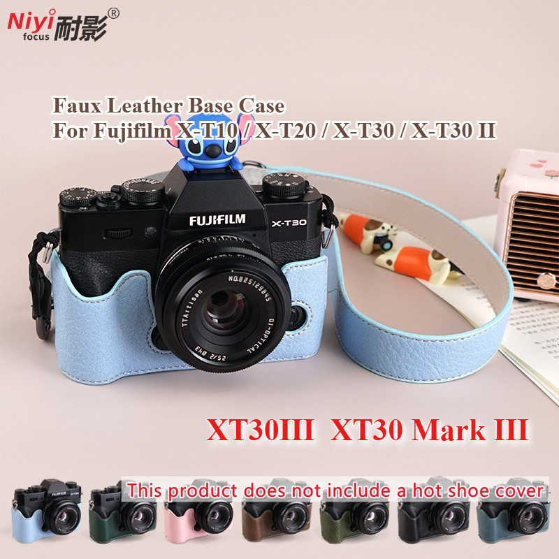 Fuji XT30 Mark IIIRetro Phong Cách Giả Da Camera Đứng Fujifilm XT30i Phụ Kiện Túi Bảo Vệ XT10 XT20 X