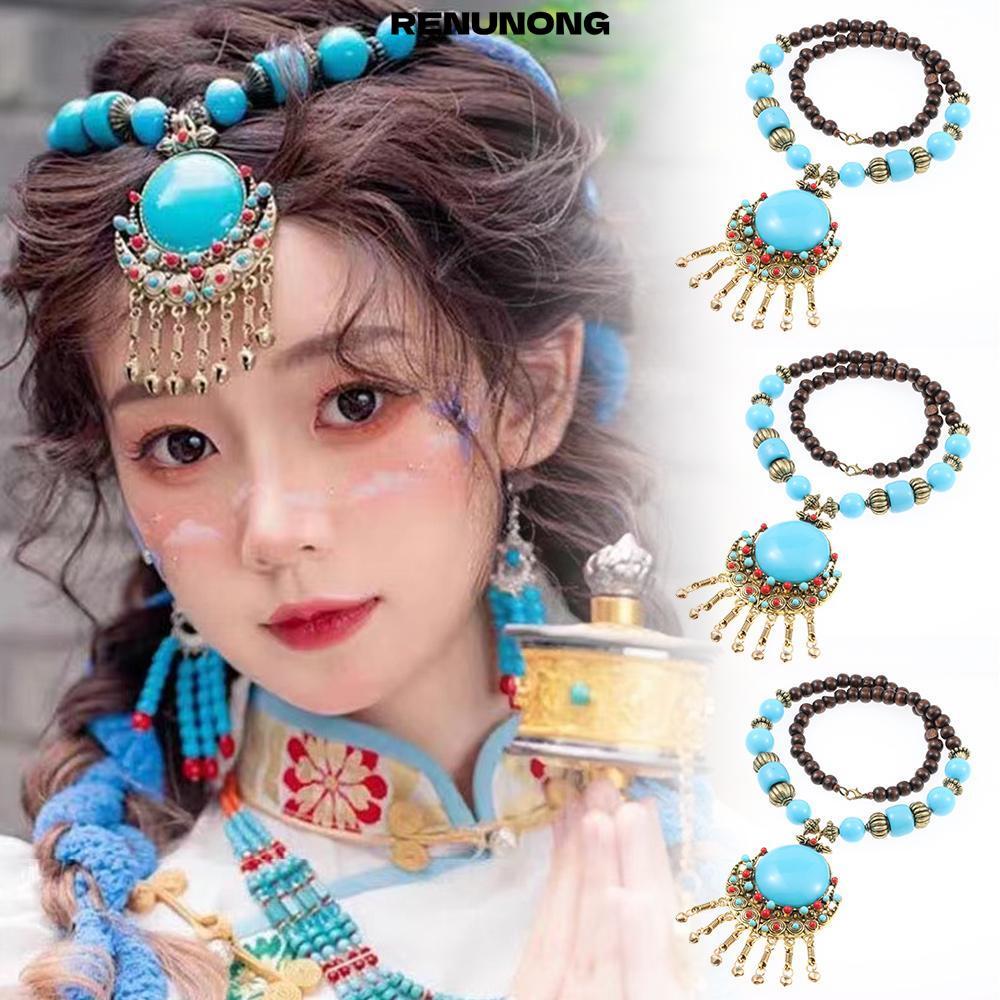 Vòng cổ mặt dây chuyền Bohemian RENUNONG, Quà tặng hợp kim Vòng cổ Bohemian, Trang sức thời trang Vi