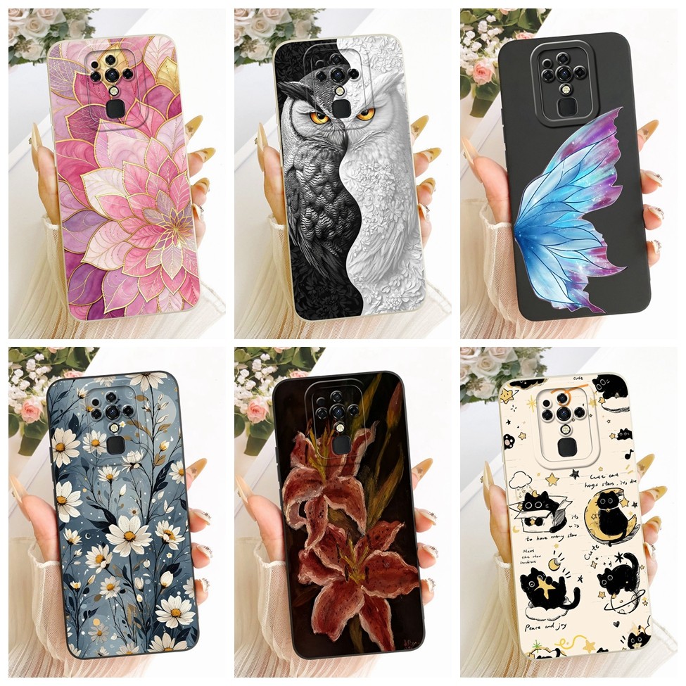 Tecno Camon 16 CE7 CE7j Vỏ Tecno Camon 16 Pro Vỏ hoạt hình thời trang Vỏ điện thoại silicon vẽ ngộ n