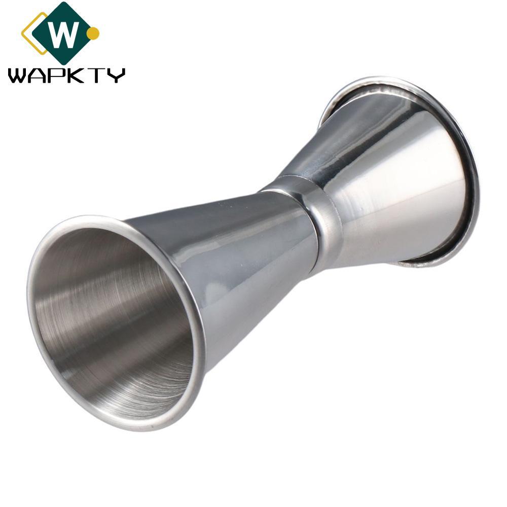 WAPKTY Đôi Cocktail Jigger, Đo Bên Trong Shot Bar Đo Jigger, Đo Thép Không Gỉ OZ / ML Bar Jigger Kit