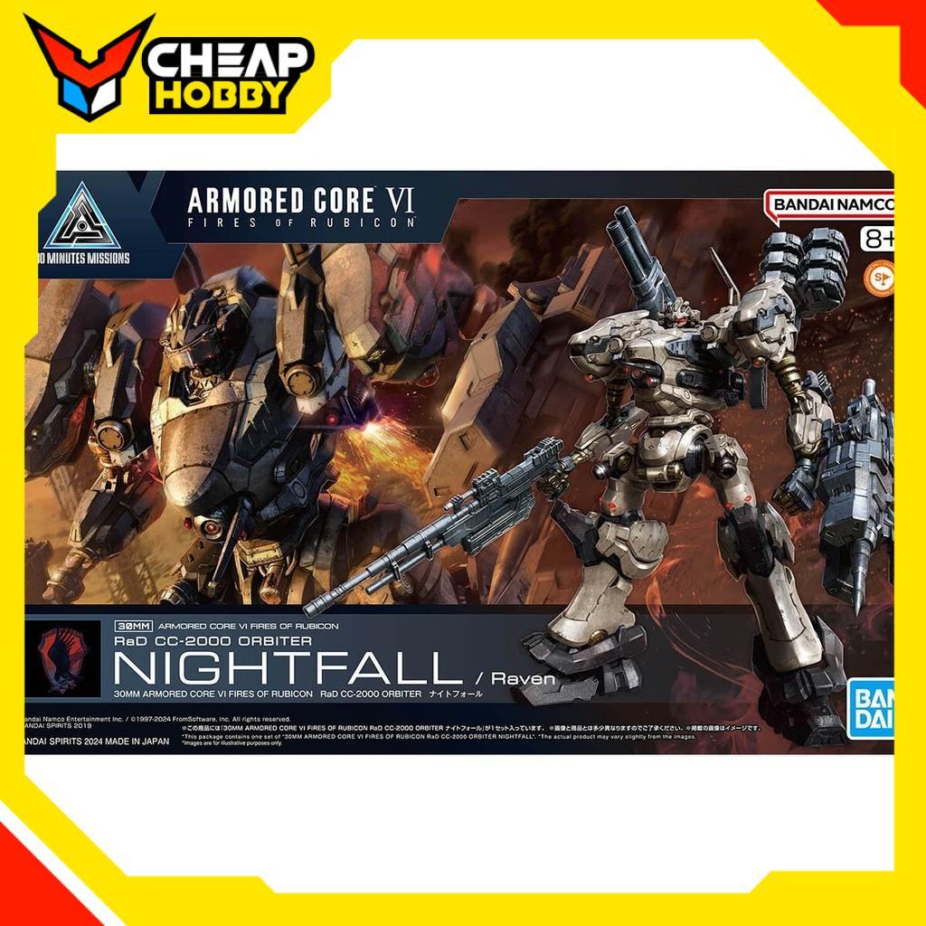 Mô Hình Lắp Ráp 30MM ARMORED CORE 6 FIRES OF RUBICON - RaD CC-2000 ORBITER NIGHTFALL của Bandai
