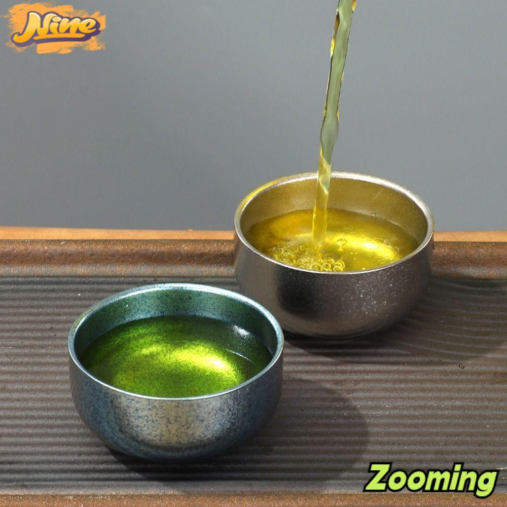 Bộ đồ ăn trà ZOOMING, Cốc trà nhỏ 45ML, Ấm trà titan nguyên chất hai lớp 45ML ngoài trời