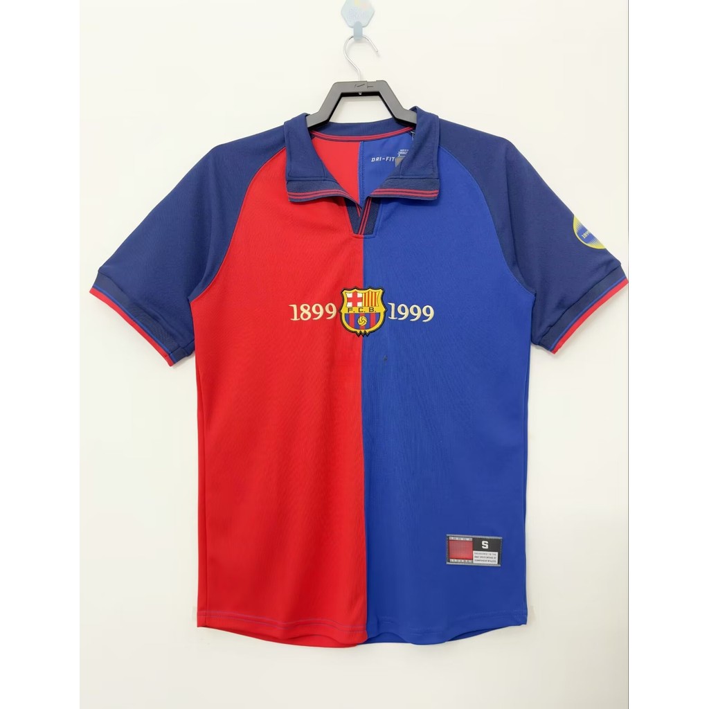 Áo sơ mi nam tay ngắn Barcelona 1899 / 1999 Retro Edition