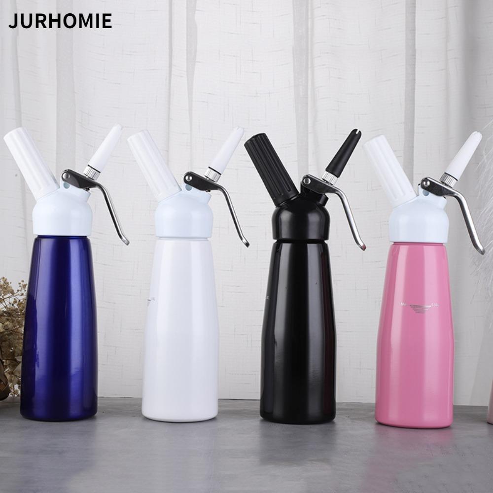 JURHOMIE Cream Whipper, với 3 đầu phun Nhôm Whipped Cream Dispenser, 500ml Cream Foamer Baking Decor