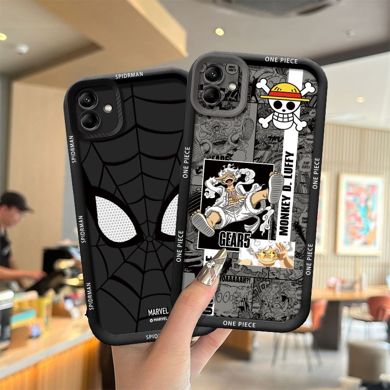 Ốp Lưng Silicon Mềm Người Nhện One Piece Cho Samsung Galaxy A03 A04 A05 A06 M05 A02 A02S A03S M02 M0