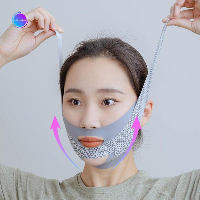 Cutesing Face-Lift With Sleep Face V Shaper Facial Slimming Bandage Relaxing Shape Lift Giảm Double 