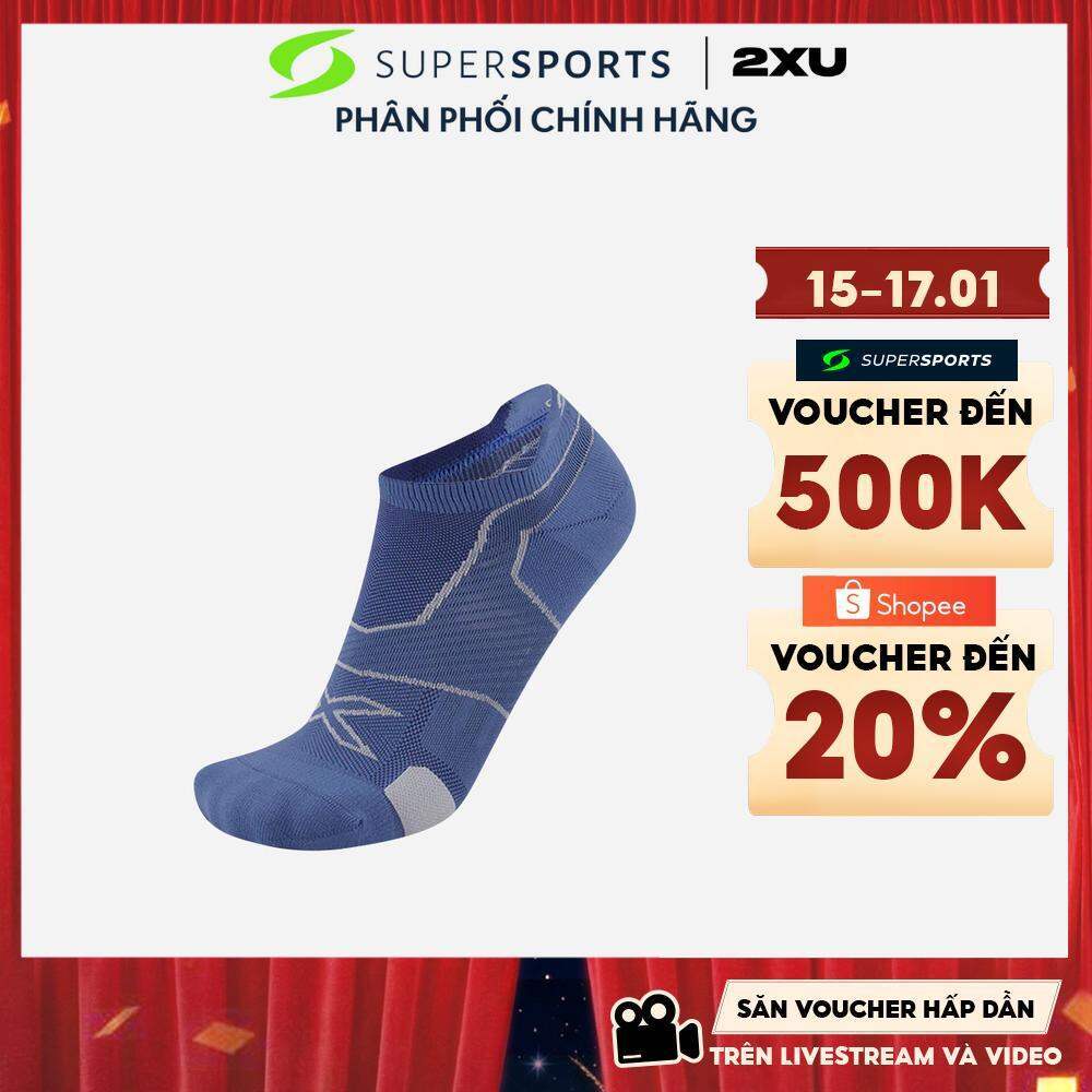 Vớ Thể Thao 2XU Vector Cushion - Xanh Dương - UA5043e-BSL/GRY