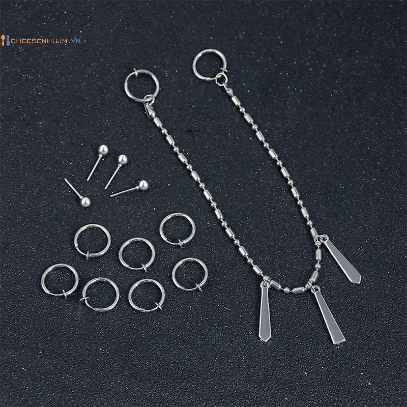 Cosplay Outfit Horimiya Miyamura Izumi kèm Accessories như Earrings và Nail Polish - Bộ quần áo hóa 