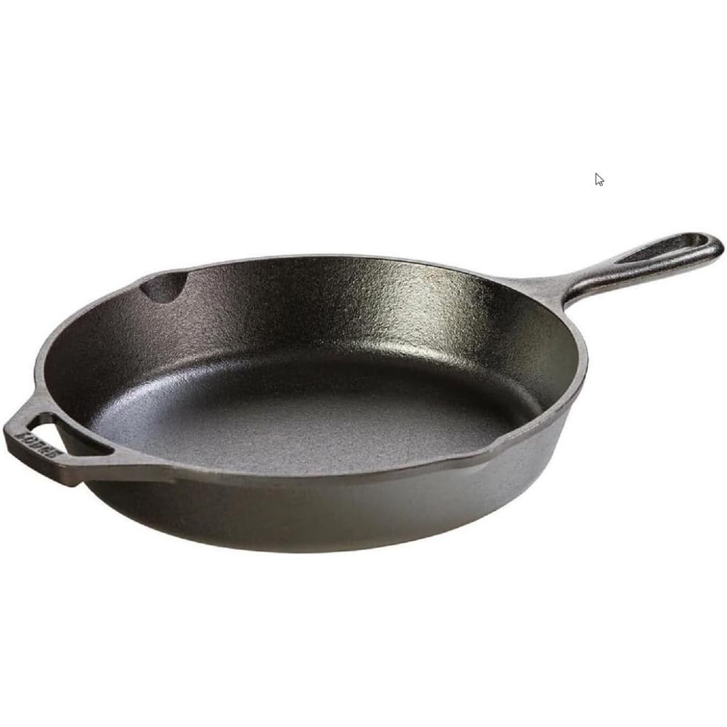 Skillet gang Lodge 10,25 Inch – Chảo chiên sẵn có tay cầm giọt nước – Lò nướng, Bếp nướng & sử dụng 