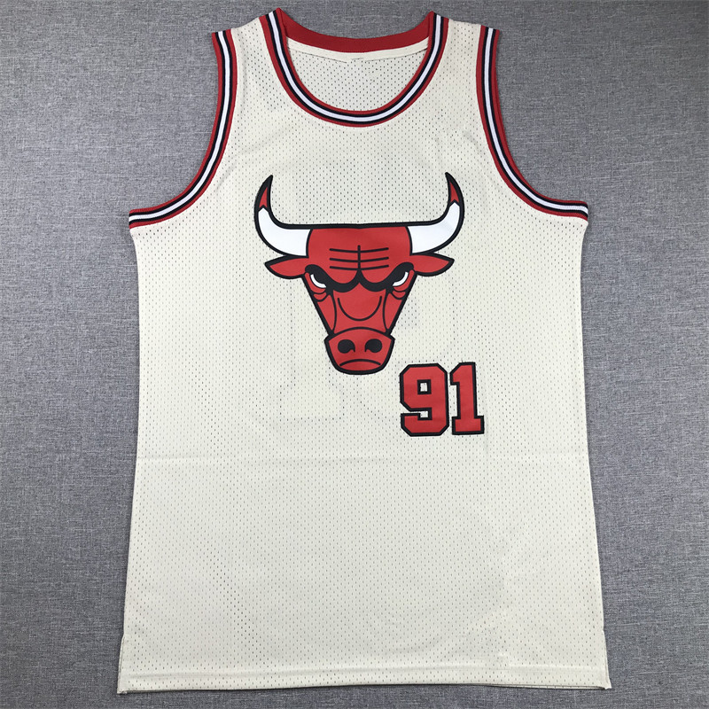Áo thêu số Bull No. 91 Rodman Big Bug Jersey Rodman NB