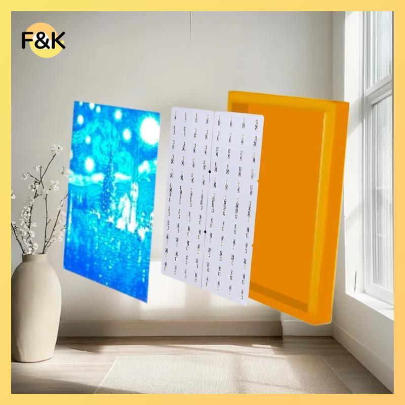 F & K 1 Bộ PLA Basic Lithophane Bundle 3D In Lithophane Ảnh Cho Bambu Lab Lithophane Led Panel CMYK 