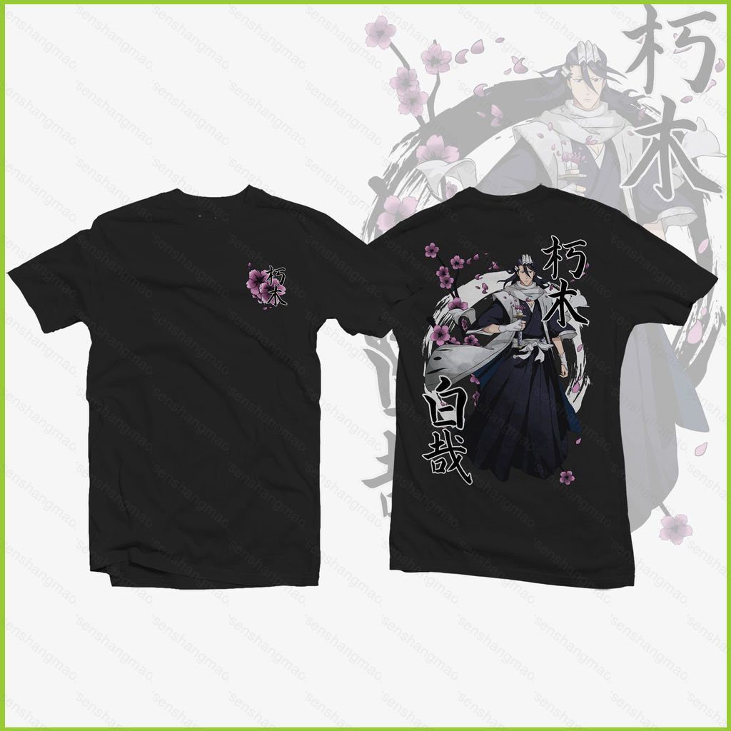 Áo Thun Unisex Hình Byakuya Anime Bleach, Phù Hợp Mọi Kích Cỡ