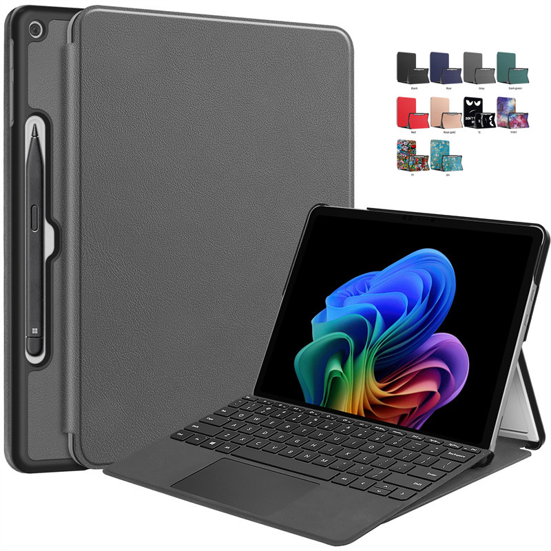 Coque Cho Microsoft Surface Pro12 12.5 Ốp Lưng 2025 Flip Stand Bao Da PU Cho Funda Surface Pro 12 Ốp