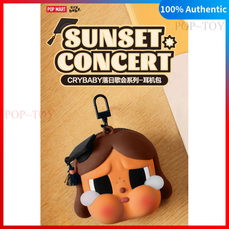 POPMART CRYBABY Sunset Concert Series Earphone bag pop mart blind box figures gift