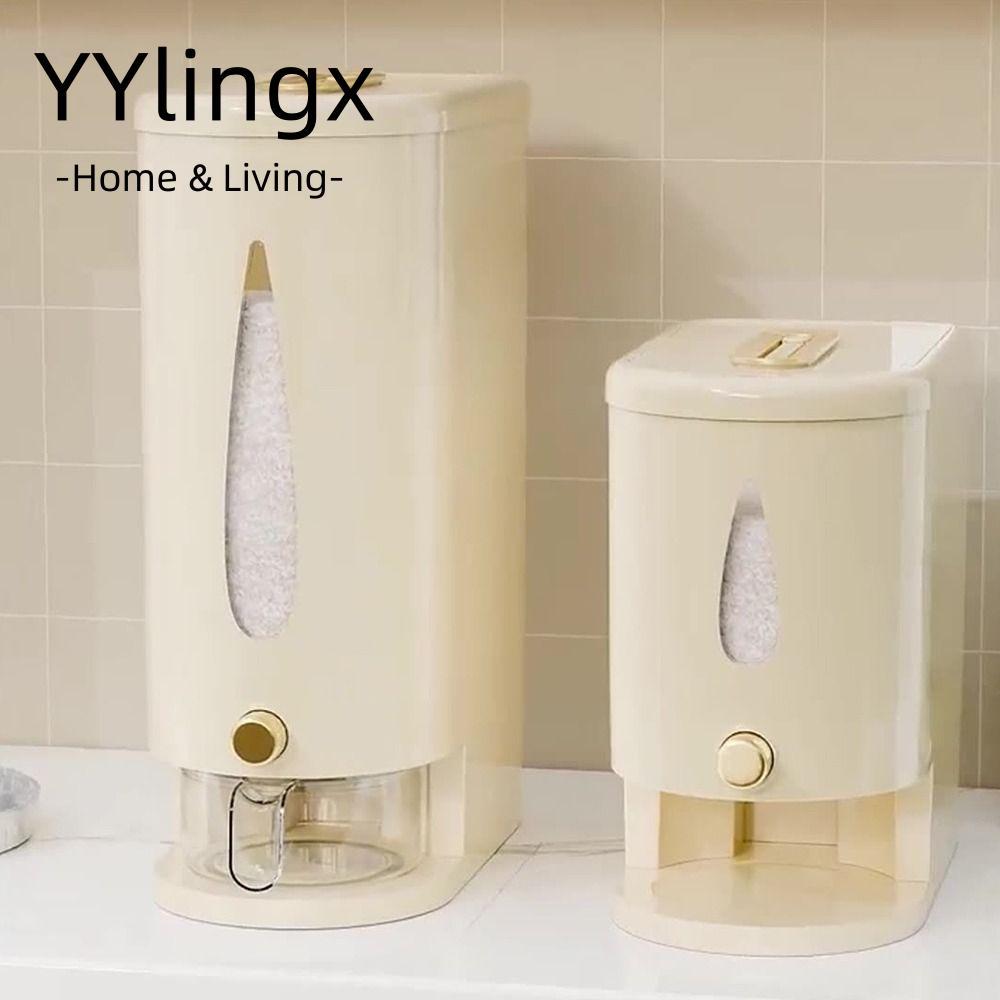 Hộp đựng gạo YYLINGX, Hộp đựng gạo kín và tươi 5kg / 10kg, Hộp đựng ngũ cốc chống ẩm chống côn trùng chất lượng cao Tổ chức nhà bếp