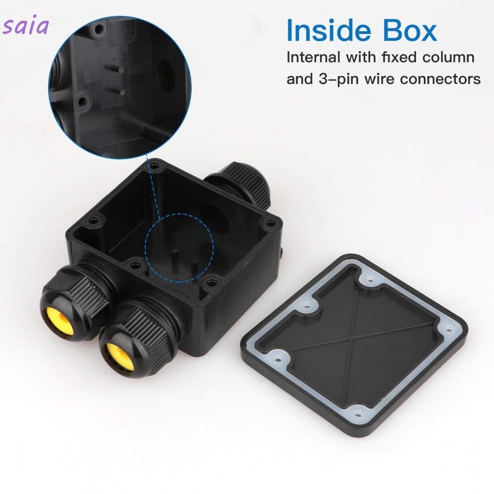 SAIA Terminal Box IP68 Ngoài Trời / Cáp Điện Kết Nối Dây Tee 1 Trong 2 Ra Có Thiết Bị Đầu Cuối
