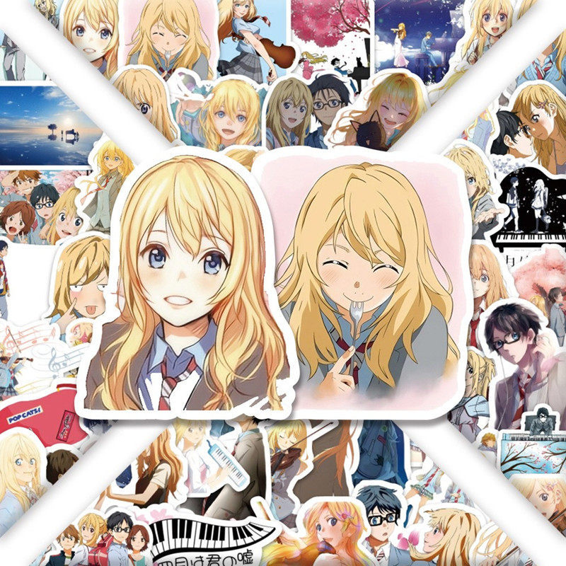 60 miếng dán anime Your Lie in April