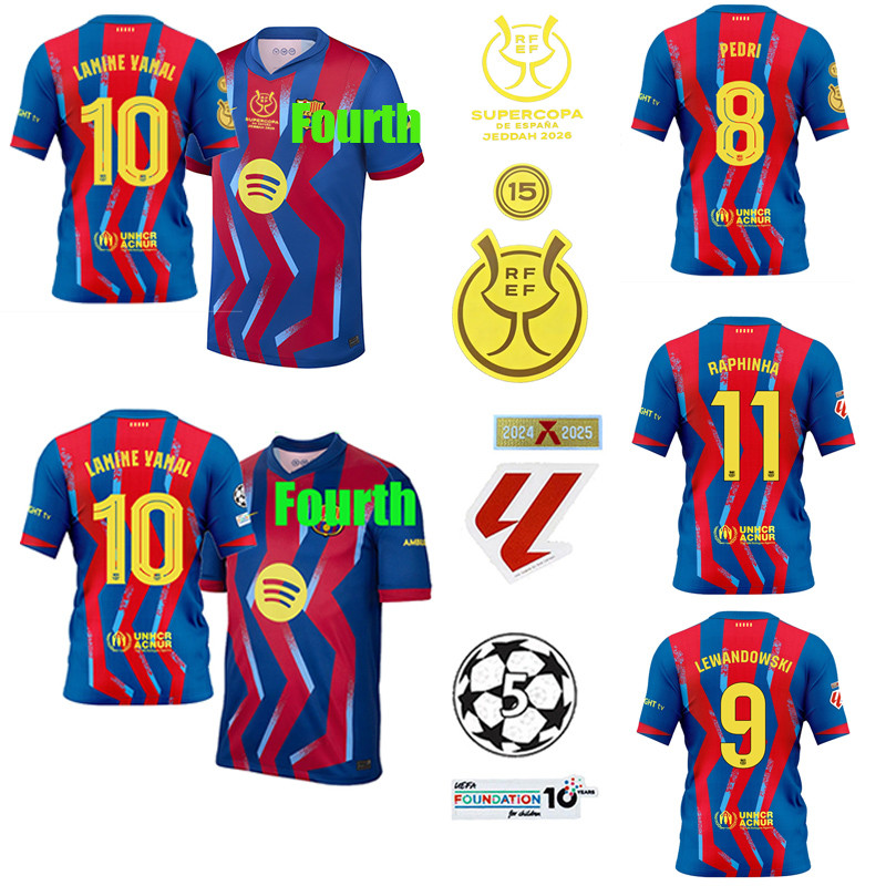 Áo bóng đá Lamine Yamal Barça Fabric vải bóng đá, Size S-4XL