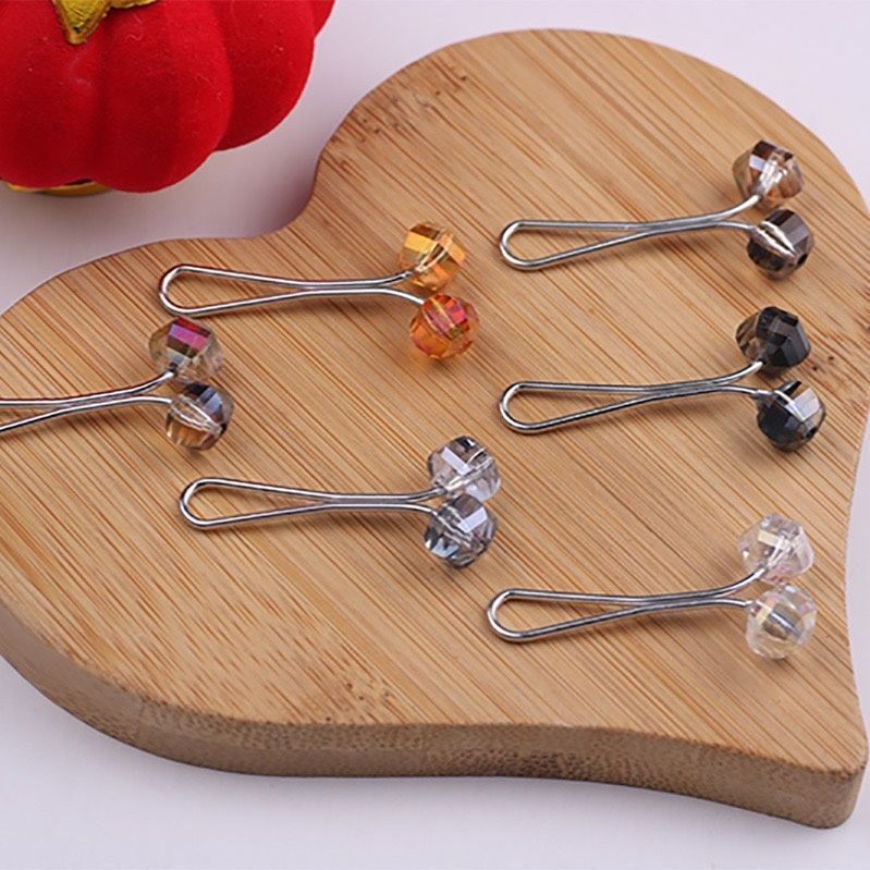 Straight Hair New Fashion Exotic Crystal Clip Suitable for silk scarves Scarf Scarf Scarf Clip dj06