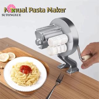 SUTONGXUE Hướng dẫn sử dụng Máy làm mì ống, Máy ép tay quay Máy ép Macaroni, Nhà hàng máy Fettuccine hợp kim nhôm tiện dụng tiết kiệm nhân công bền bỉ