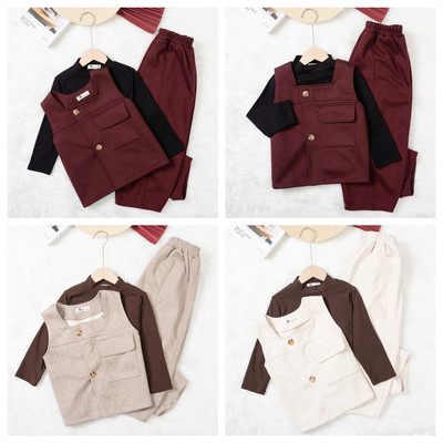 Bộ nỉ LITIBABY, Bộ nỉ ấm bé trai mặc Tết, sự kiện, lịch sự size 1 đến 7 tuổi